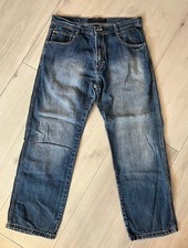Southpole 4180 Men  s Blue Jeans Hip Hop Baggy Wide Leg Pants Actual Size 36X31