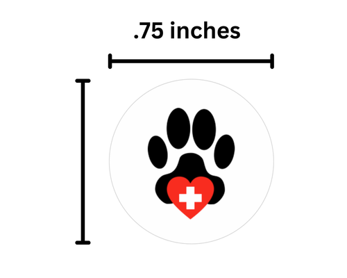 Dog vet appointment Planner Journal Stickers, Round - Picture 2 of 2