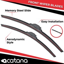Wiper Blades for Renault Captur J87 2014 - 2017 Pair 26" + 14" Front Windscreen