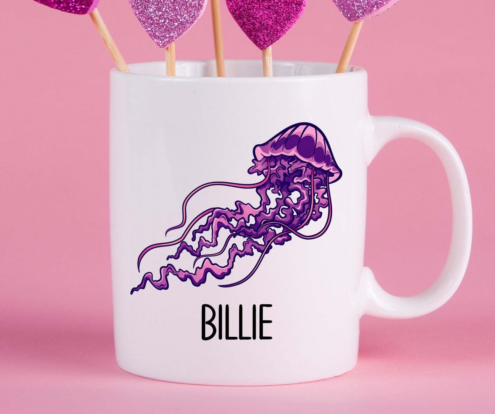 Personalized Jellyfish Mug Jellyfish Gift Ideas Jellyfish Cup Gifts For