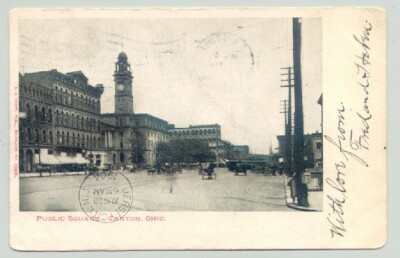 Canton, Ohio OH ~ Public Square  1904 UB b/w *