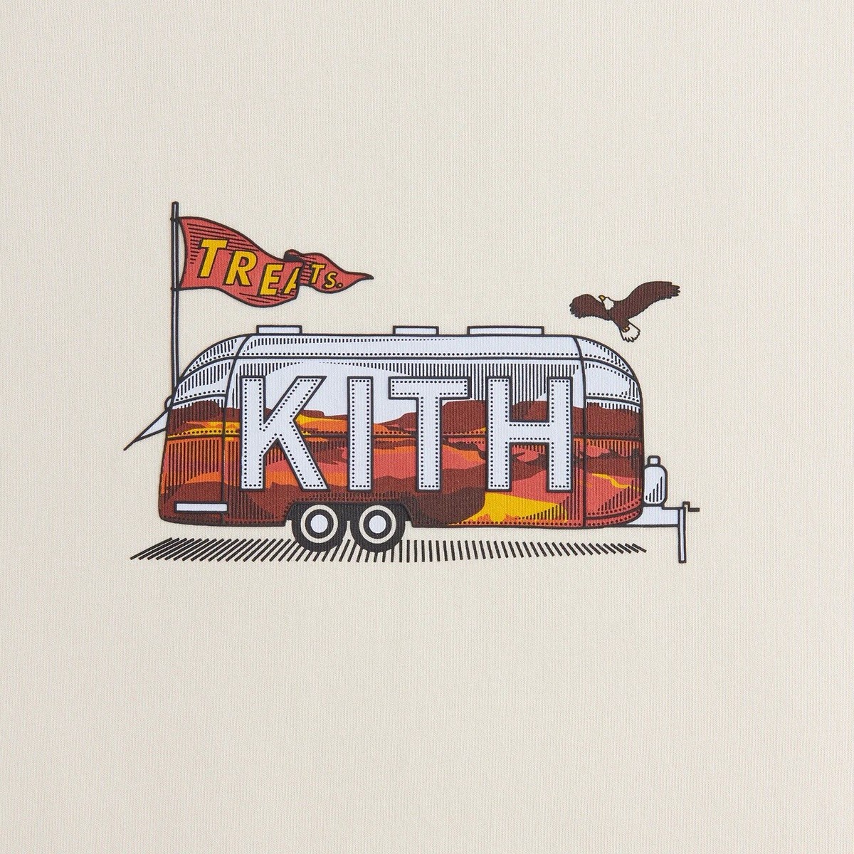 ★送料関税込★Kith Treats Desert Destination Tee 🔥SOLDOUT🔥KITH Treats Campfire Canyon Tee|2024|L|Waffle
