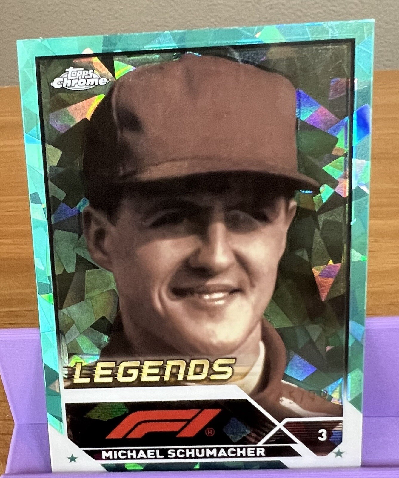 2023 Topps Chrome Sapphire Formula 1 F1 Michael Schumacher Aqua 45/99 #199