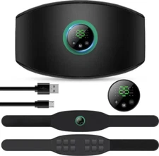  EMS Abdominal Muscle Toning Belt Trainer Rechargeable ABS Stimulator Toner Belt