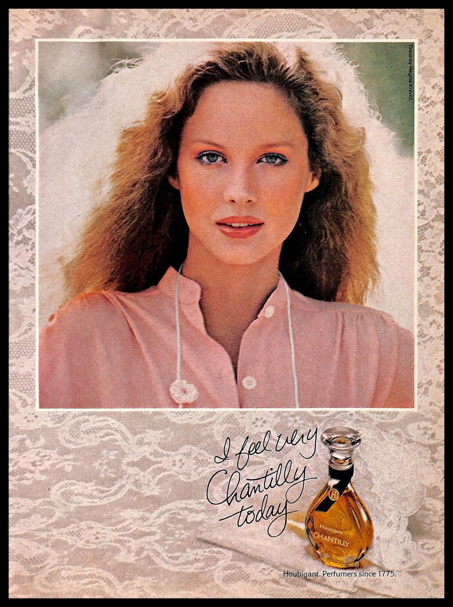 1979 Chantilly by Houbigant Perfume Vintage PRINT AD Fragrance