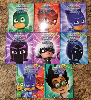 PJ Masks Hardcover Book Lot of 8 Play-a-sound/Look and Find 