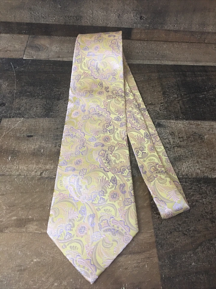 Corbata Venturi Uomo 100 % seda cachemira clásica ropa de hombre corbata de lujo hecha a mano Foto 4 de 4