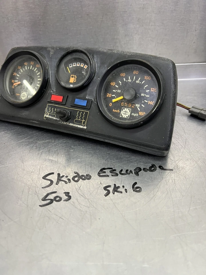 87 88 1987 89 90 Oem SKIDOO STRATOS Escapade speedometer gauge dash tach cluster - Image 2 of 4