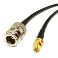 RP SMA Female to N type Female pigtail cable 50cm 20" for wifi wireless router
