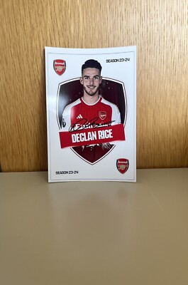 Declan RICE x FC Arsenal London - Repro Autogramm 10.5x14.8 