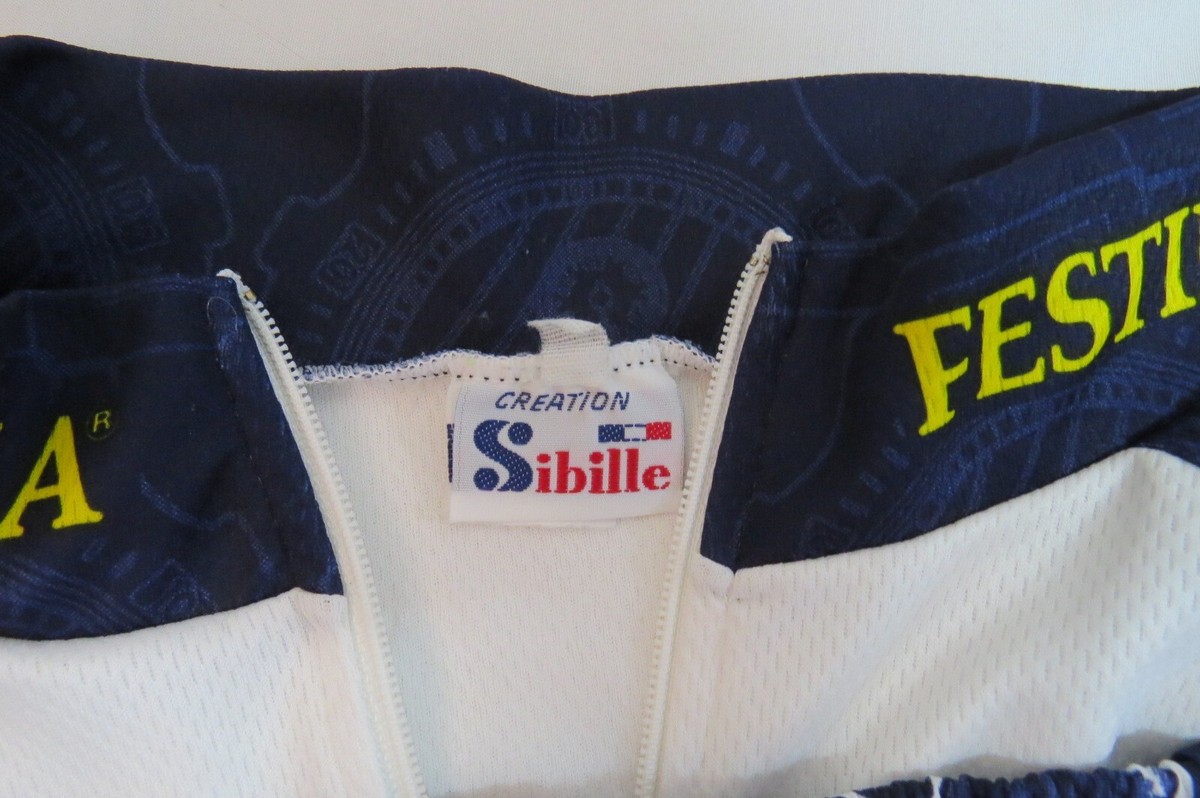 Maillot Cyclisme Vintage Festina France – Biemme Taille M – Neuf Avec étiquettes