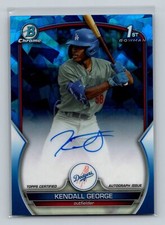 2023 Bowman Draft Sapphire #CDA-KG Kendall George Auto Blue /199 Dodgers