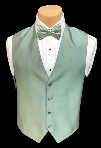 Clover Green Tuxedo Vest \u0026 Tie Set 