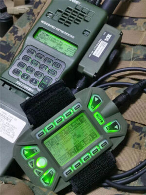 US Stock HARRIS TCA PRC 152A Radio Metal VHF UHF+KDU keyboard Display Unit 15W