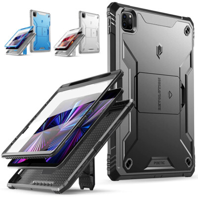 For iPad Pro 11 2022 (4th Gen) Case with Kickstand Tablet Hard Cover Shockproof