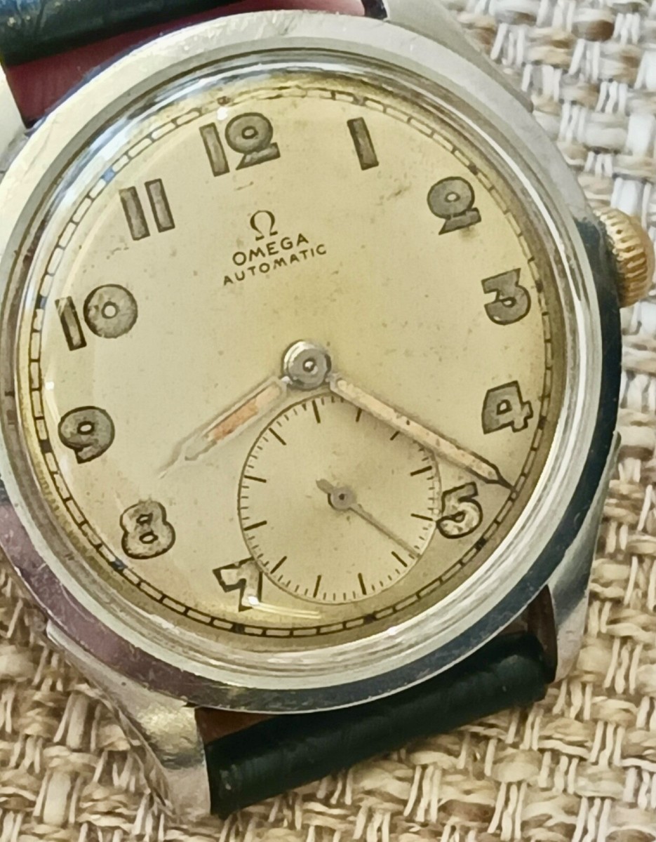 ✅ OMEGA Bumper Automatic 2375 RARE VINTAGE 1942-1943 WW II Era ✅