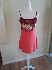 Free People Coral Print Bodycon Dress size XS New