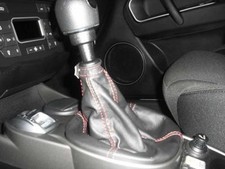 Alfa Romeo Mito Schaltsack Schwarz Und Roten Nähten Echtes Leder