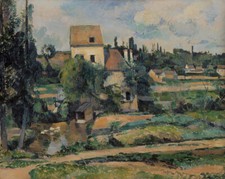 Paul Cezanne - Mill on the Couleuvre at Pontoise Fine Art Print on Canvas 36"