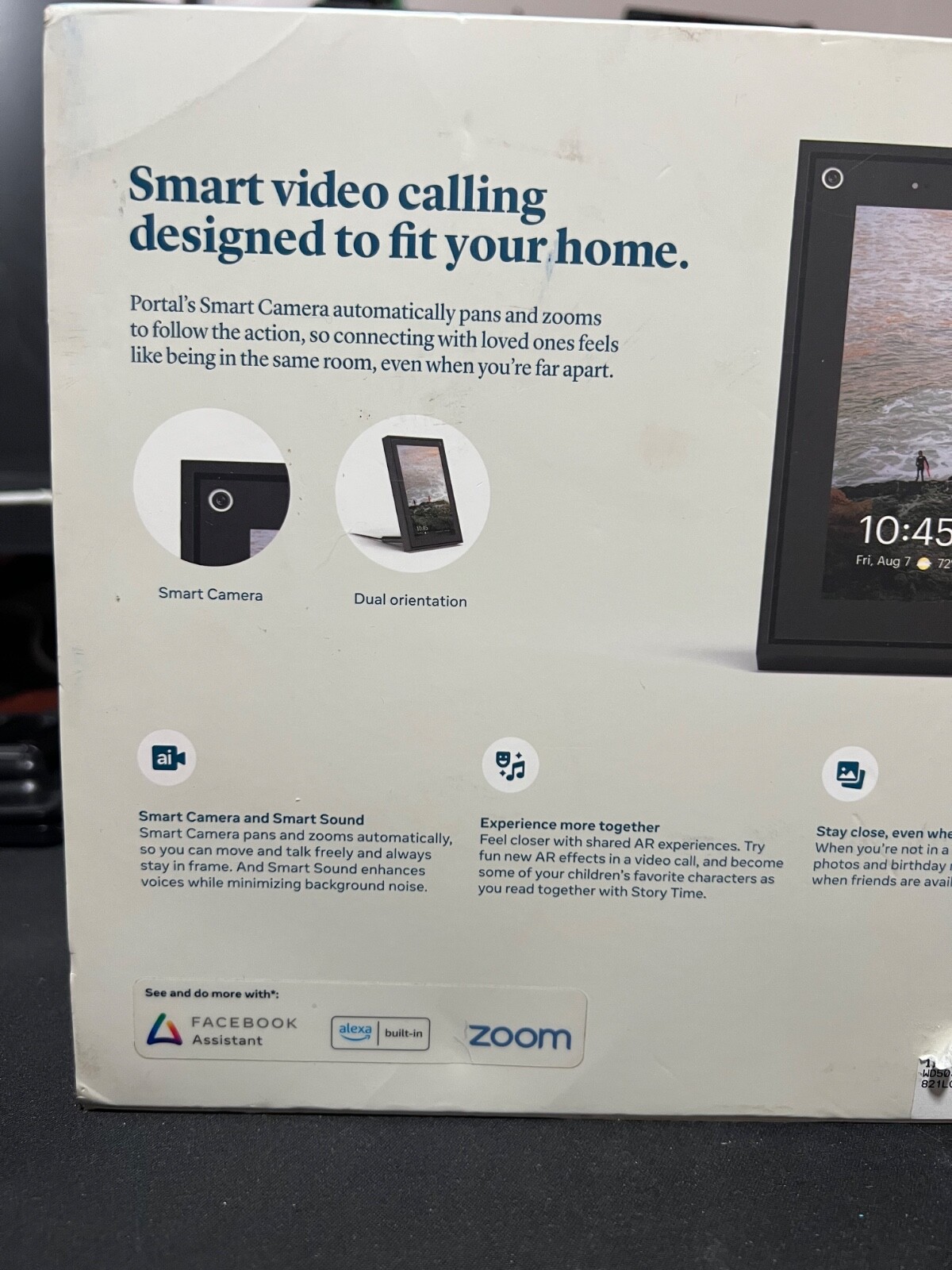 Facebook Portal Smart Video Calling 10” Touch Screen Display Alexa