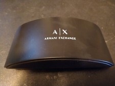A/X Armani Exchange Black Hard Sunglasses Clam Shell Eyeglasses Glasses Case