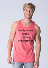 Premium Tank Tops;Custom tank tops no minimum;personalized shirts men;design you