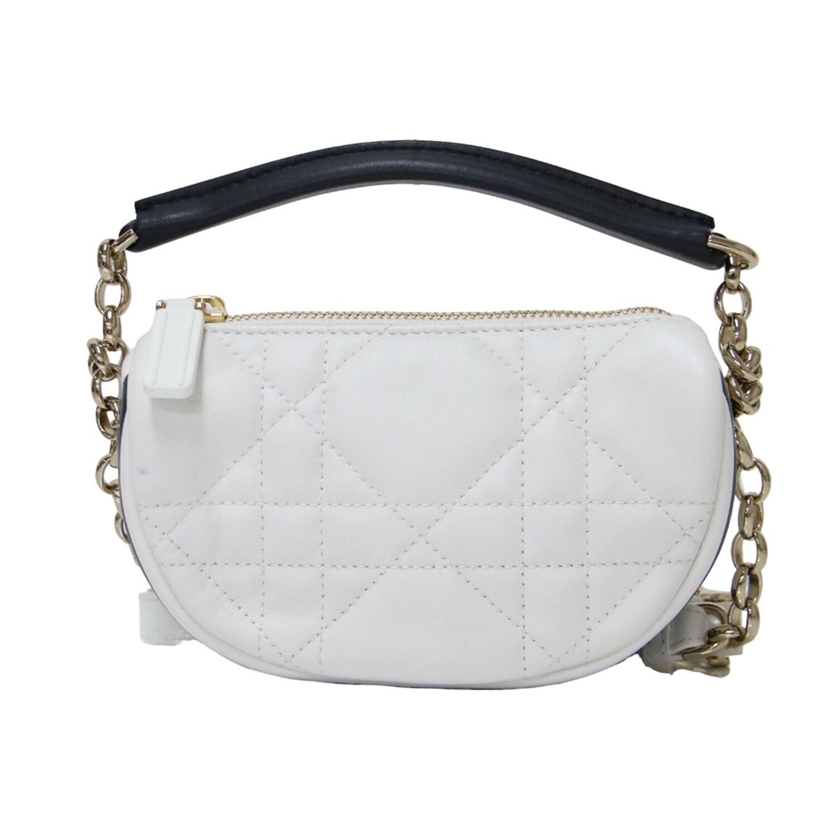 Christian Dior Bag Vibe Micro Hobo Lambskin Shoulder White | eBay 