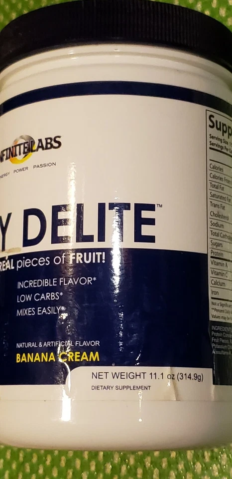Infinite Labs - WHEY DELITE - Creme de banana - 11,1 oz - Melhor por data de 9/2026 - Imagem 3 de 4