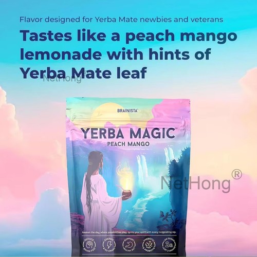 Yerba Magic Yerba Mate Instant Tea Powder - Peach Mango Flavors - 30 Servings - Picture 5 of 18