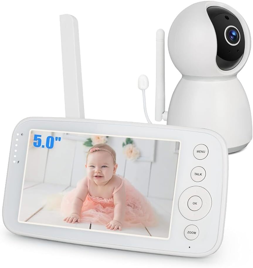 Baby Monitor with Camera and Audio, 5