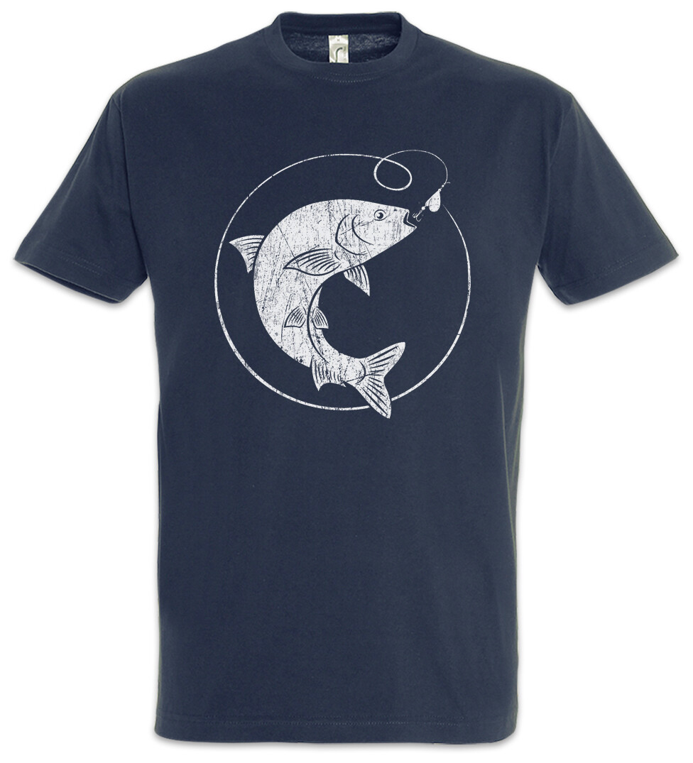 ALTRA T shirt Fishing II Fun Fish Sea River canna da pesca e linea sport