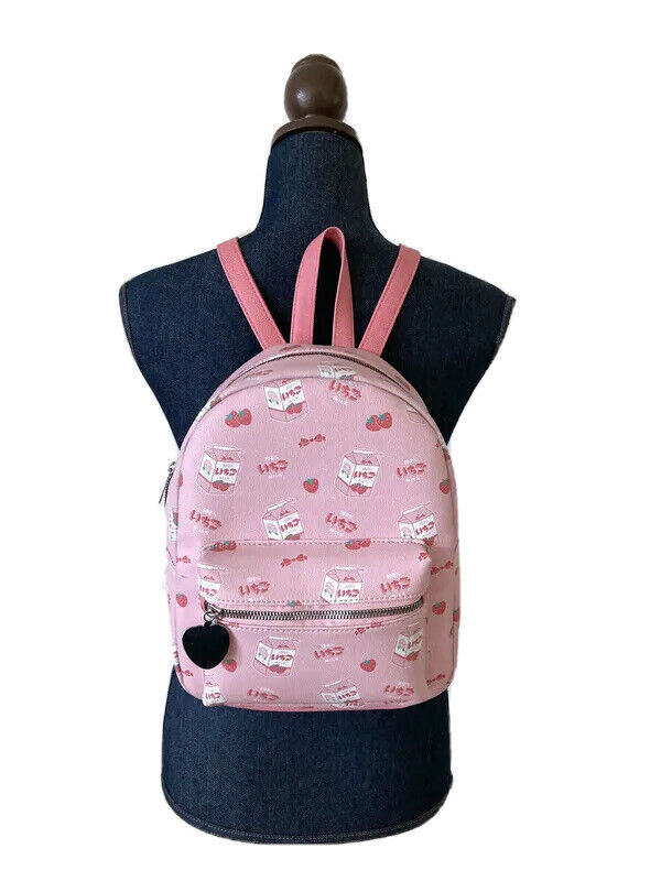 Mini Backpack - Pink Strawberry