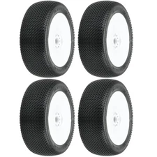 Pro-Line Slide Lock S3 Soft 1:8 Buggy Tires Mounted  V2 White Wheels (4) : F/R