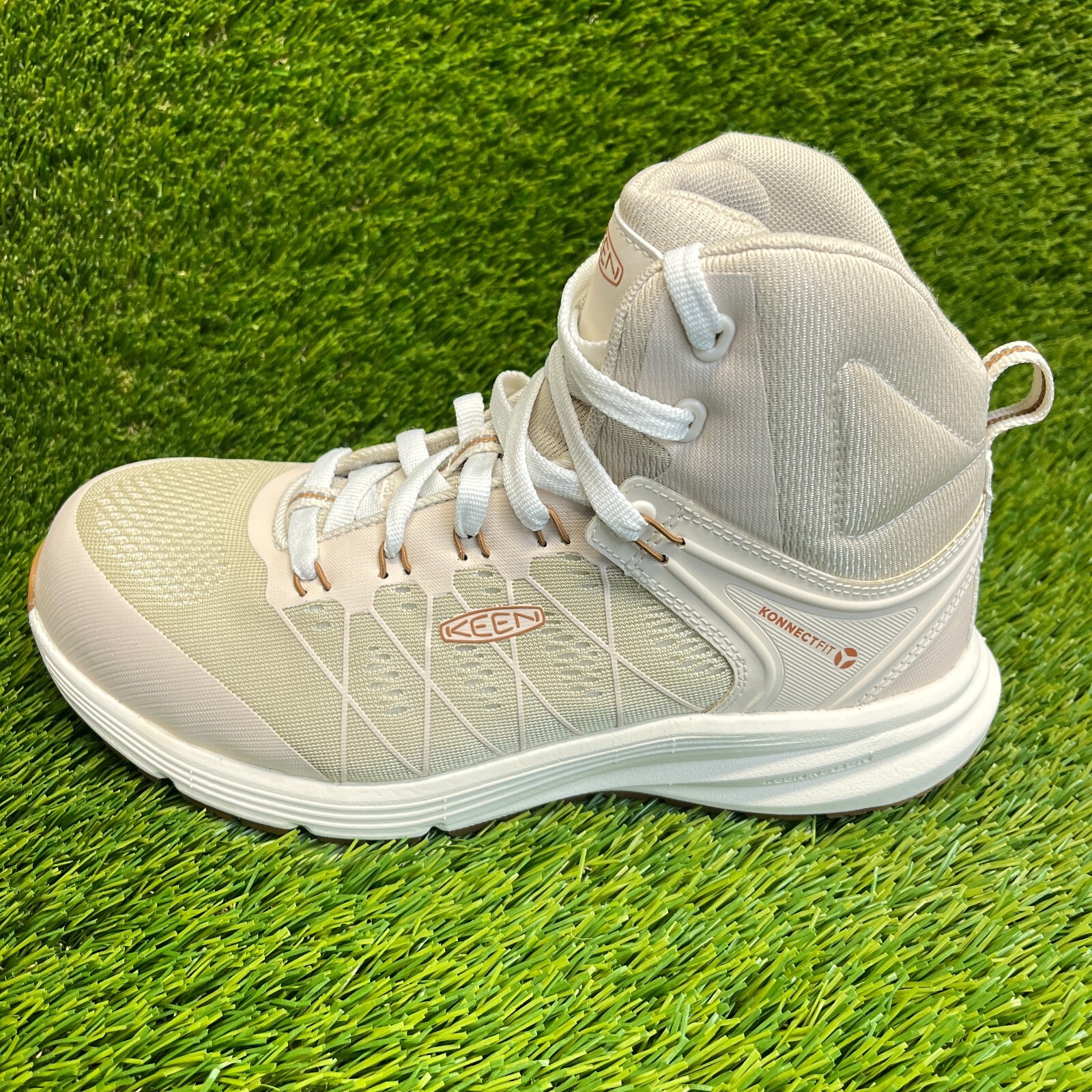 Scarpe stivali Keen Vista Energy Mid Utility da donna taglia 8 5 beige punta composita