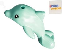 Lego City Friends: Baby Delfin Minifigur Aqua (Sehr Klein, Weniger Als 1 Zoll)