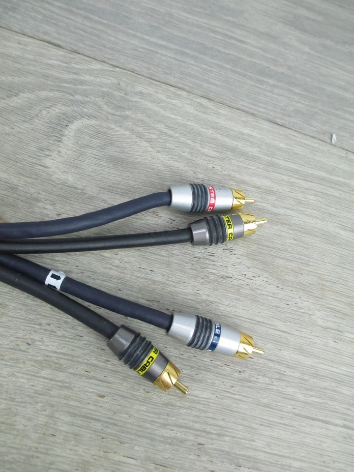 Monster Composite Video RCA Cable monstervideo High Resolution x4  7 foot - Image 3 of 4