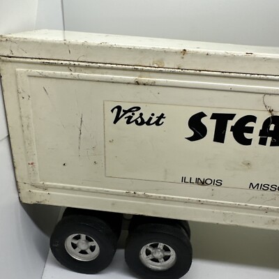 Structo Steak N Shake Semi Tractor Trailer Set Pressed Steel 1960s