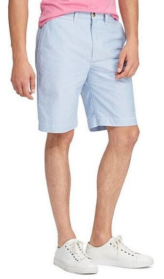 Поло Polo Ralph Lauren мужское стрейч-чино классического кроя, синее, 32