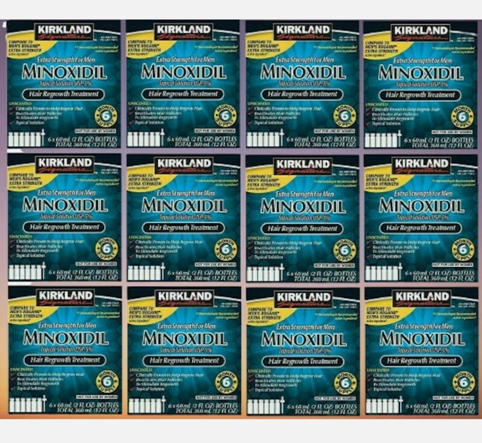 KIRKLAND 5% Minoxidil 72 Months Men's Hair Loss Grow Extra Strength EXP: 03/2027 - Image 2 of 4