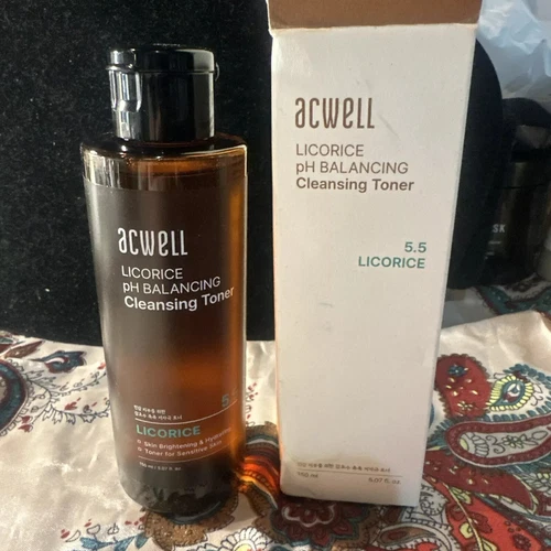 ACWELL Licorice PH Balancing Korean Cleansing Toner 5.07 fl oz Exp 04/2027