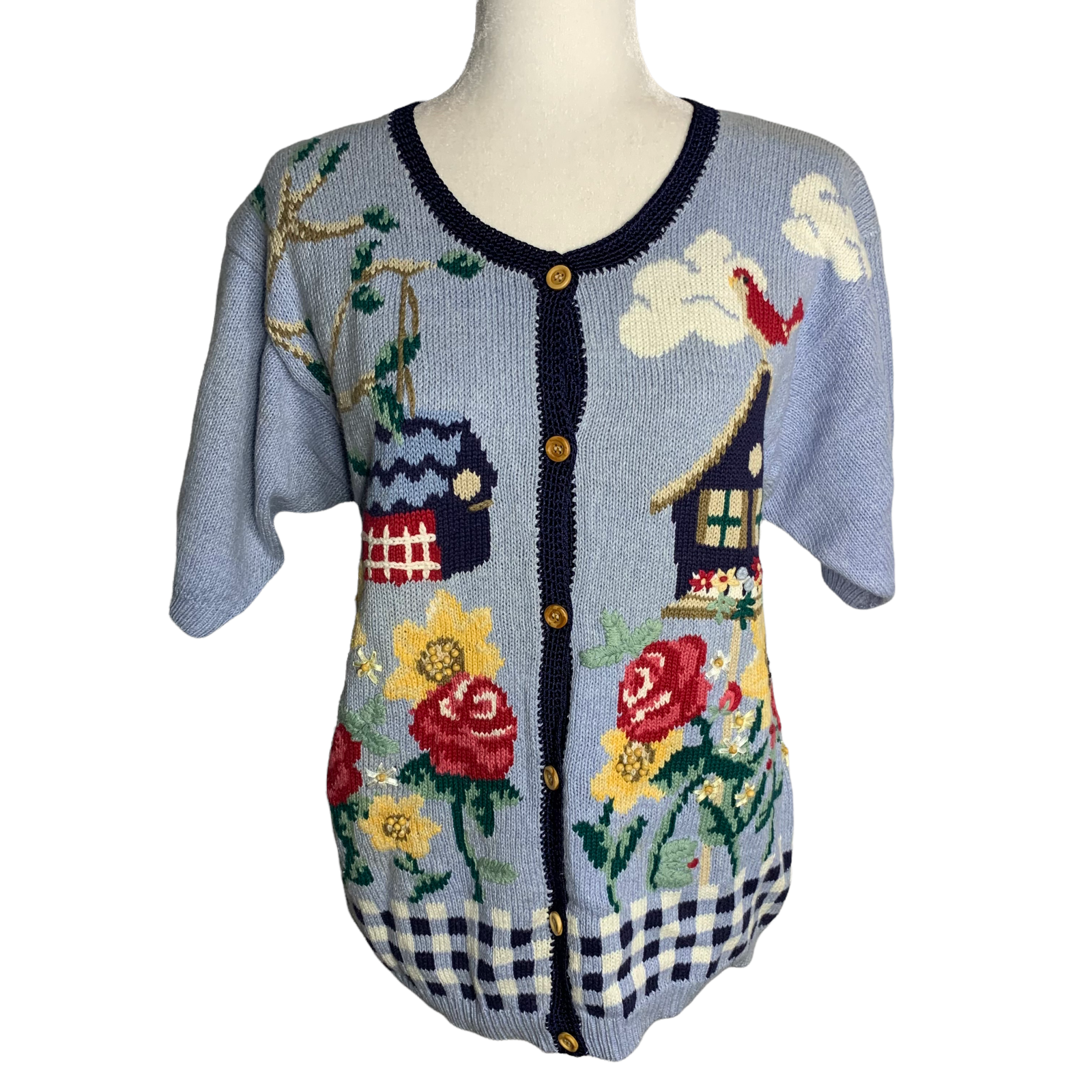 Vintage Hand Embroidered Cardigan 