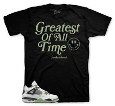 Shirt To Match Jordan 4 oil Green Seafoam - Goat Sneaker Tee