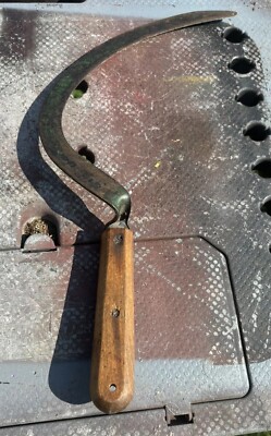 tobacco scythe Vintage Antique Hand Sickle Scythe Primitive Farm Tool Cutting Wheat Tobacco