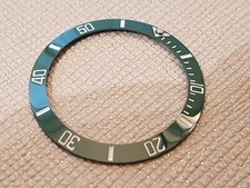 Ghiera compatibile per rolex SUBMARINER  in CERAMICA dimensioni 38 mm.  VERDE