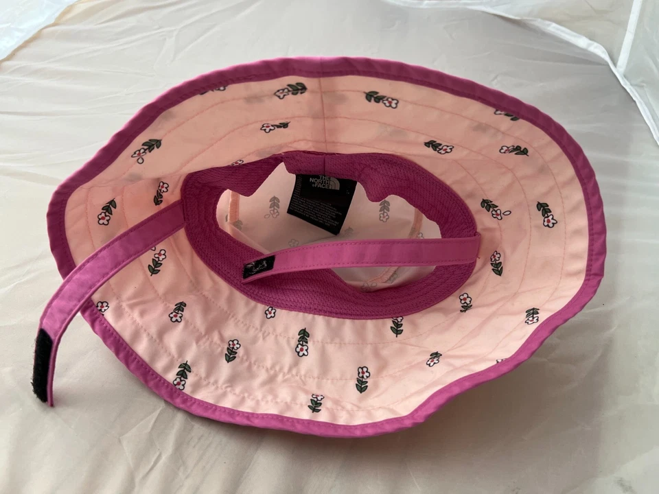 Sombrero cubo The North Face bebé niño pequeño sombrero para el sol niña talla 6-24 M rosa melocotón Foto 3 de 4