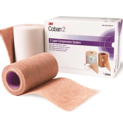 3M Coban2 2 Layer Compression System 35-40mmHg Compression Self-adhere 1 Ct