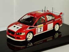 AUTOart 1/43 Mitsubishi Lancer Evolution VII WRC 2001 Makinen #7 Diecast From