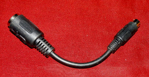 Vintage PS2 Mini Din to 5 Pin Female IBM DIN Keyboard adapter cable Tested VGC