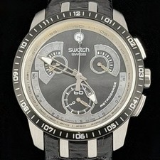 Swatch Irony Black Haze Chronograph YRS413 - Swiss Made