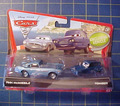 Cars 2 Finn McMissile & Tomber 2体セット DISNEY PIXAR CARS 2 FINN McMISSILE & EXCLUSIVE VEHICLE TOMBER! 2